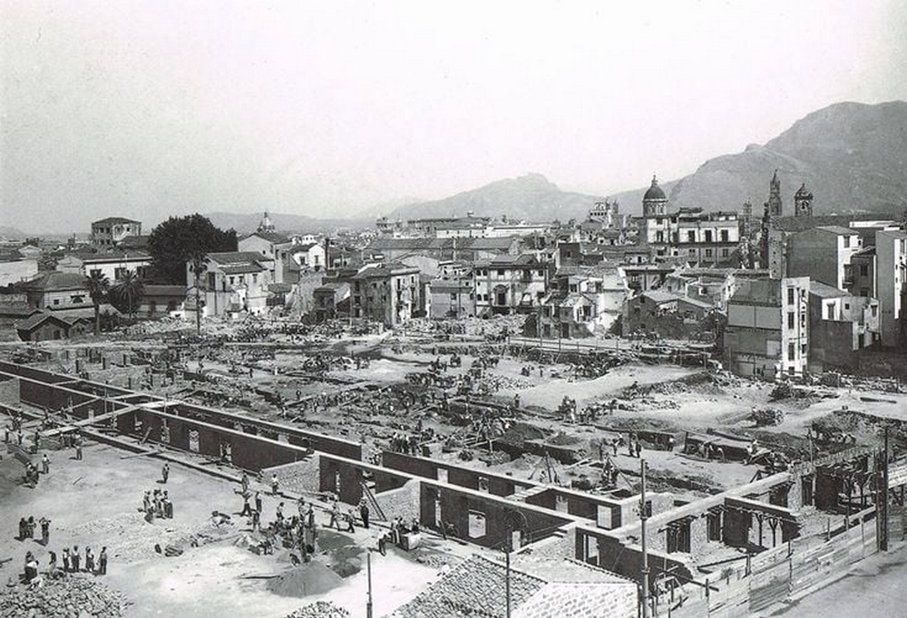 Costruzione del palazzo di giustizia di Palermo