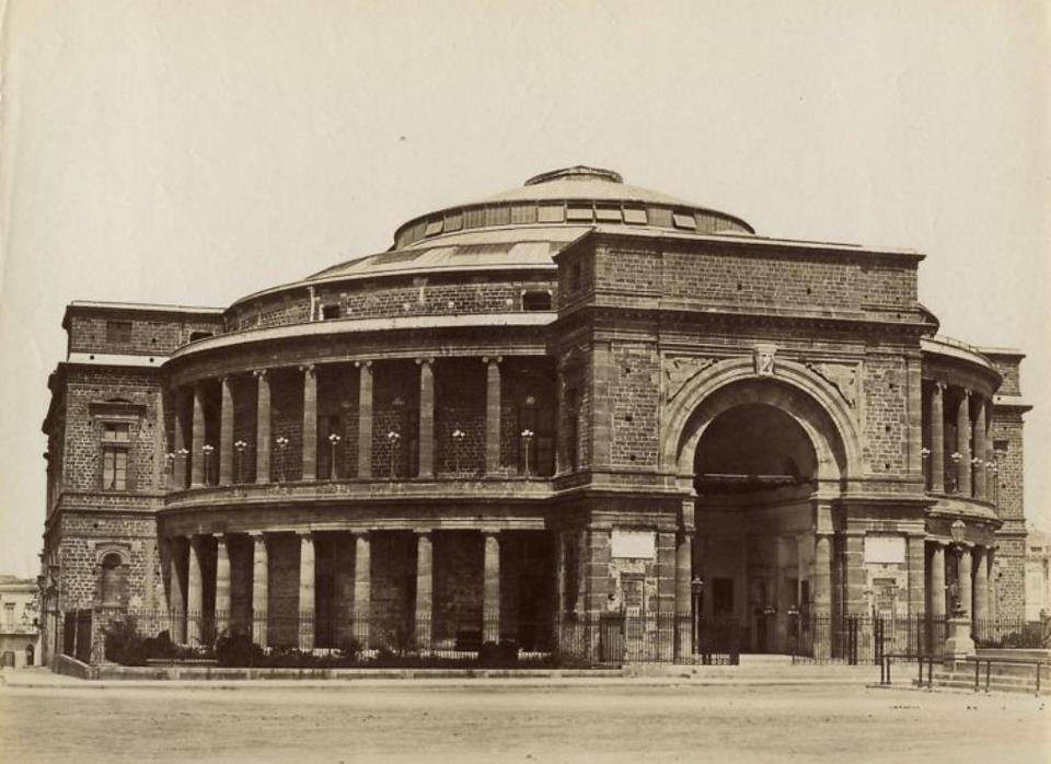 Teatro Politeama in costruzione_1870