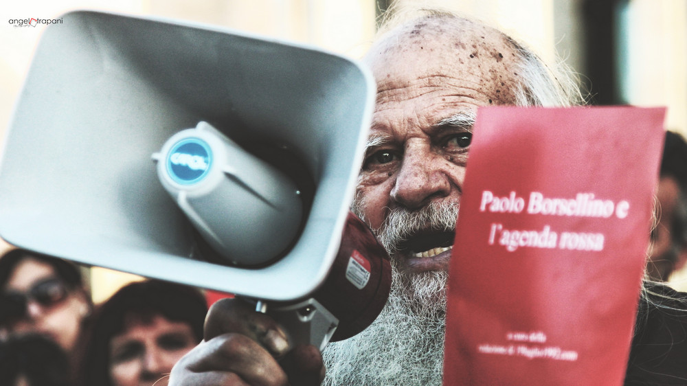 La protesta dell'Agenda Rossa (© Angelo Trapani)